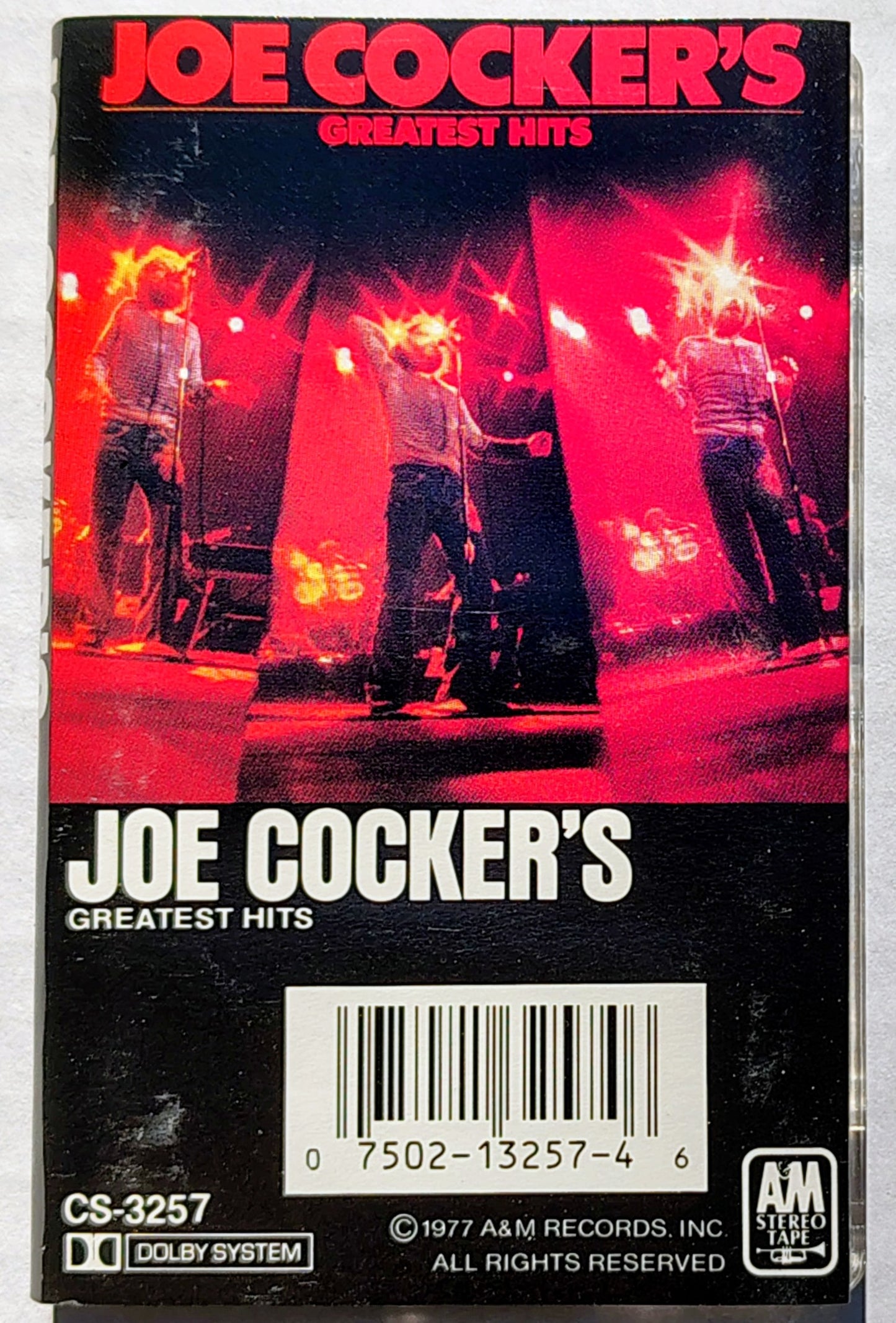 Joe Cocker - "Joe Cocker's Greatest Hits" CASSETTE TAPE VG/G+