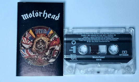 Motörhead - "1916" - CASSETTE TAPE (DOLBY) VG+/VG+