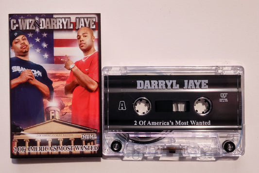 C-Wiz & Darryl Jaye - "2 Of America's Most Wanted" - CASSETTE TAPE (Chrome; DOLBY B NR) NM/NM