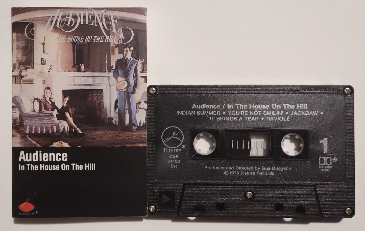 Audience - "In The House On The Hill" - CASSETTE TAPE (Canada; black shell; DOLBY) VG/VG+
