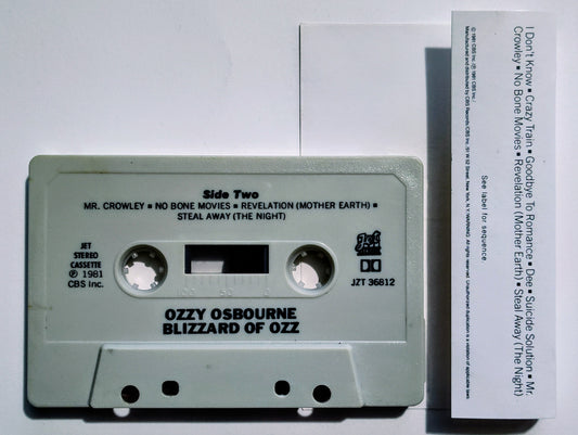 Ozzy Osbourne - "Blizzard Of Oz" - CASSETTE TAPE VG+/VG+