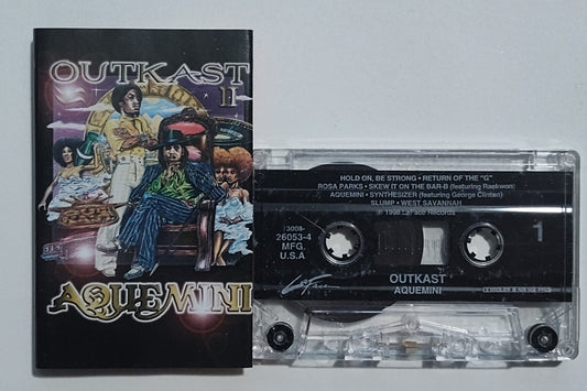 Outkast - "Aquemini" - CASSETTE TAPE (DOLBY HX PRO B NR) VG/FAIR* (See Notes/Photos)
