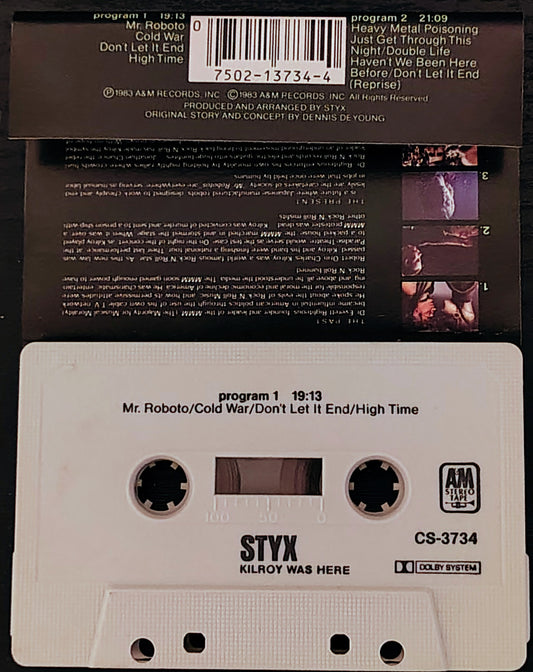 Styx - "Kilroy Was Here" - CASSETTE TAPE VG+/VG
