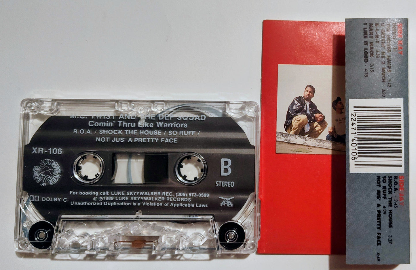 M.C. Twist And The Def Squad - "Comin' Through Like Warriors" - CASSETTE TAPE (Stereo; DOLBY C NR) NM/NM