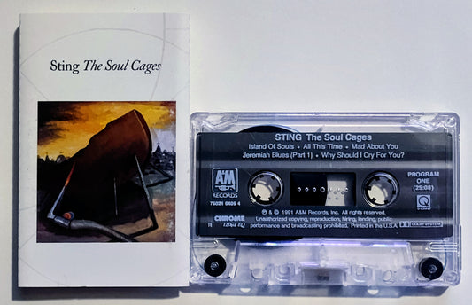 Sting - "The Soul Cages" - CASSETTE TAPE (Chrome; DOLBY) VG/VG