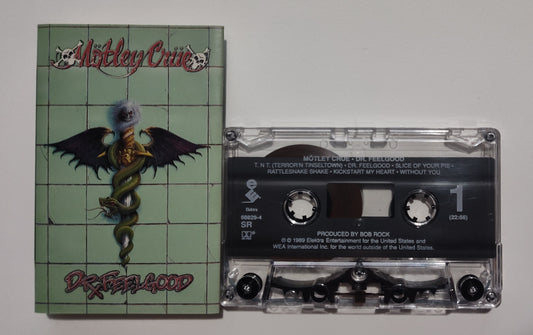 Mötley Crüe - "Dr Feelgood" - CASSETTE TAPE (SR; DOLBY HX PRO) VG+/VG+