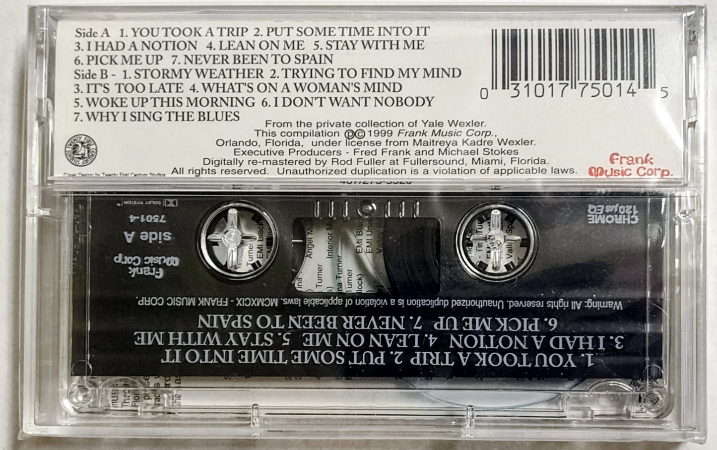 Tina Turner - “Dues Paid Volume 1” - CASSETTE TAPE M/M (Sealed)
