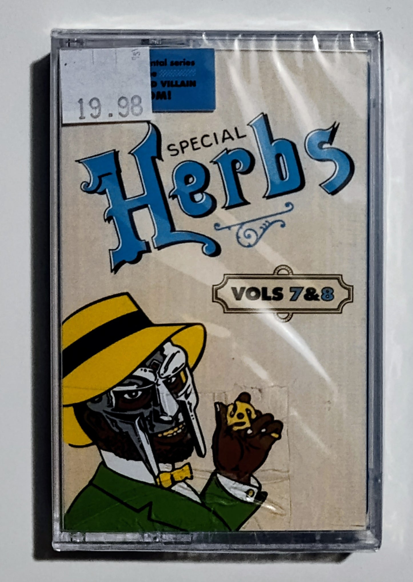MF Doom as Metal Fingers - "Special Herbs (Instrumentals; 5-Tape Complete Set)" - CASSETTE TAPE NM/M (All Sealed; 2 tapes have cracks on back of case)