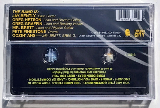 Bad Religion - "Suffer (Reissue)" - INDIE CASSETTE TAPE M/M (Sealed)