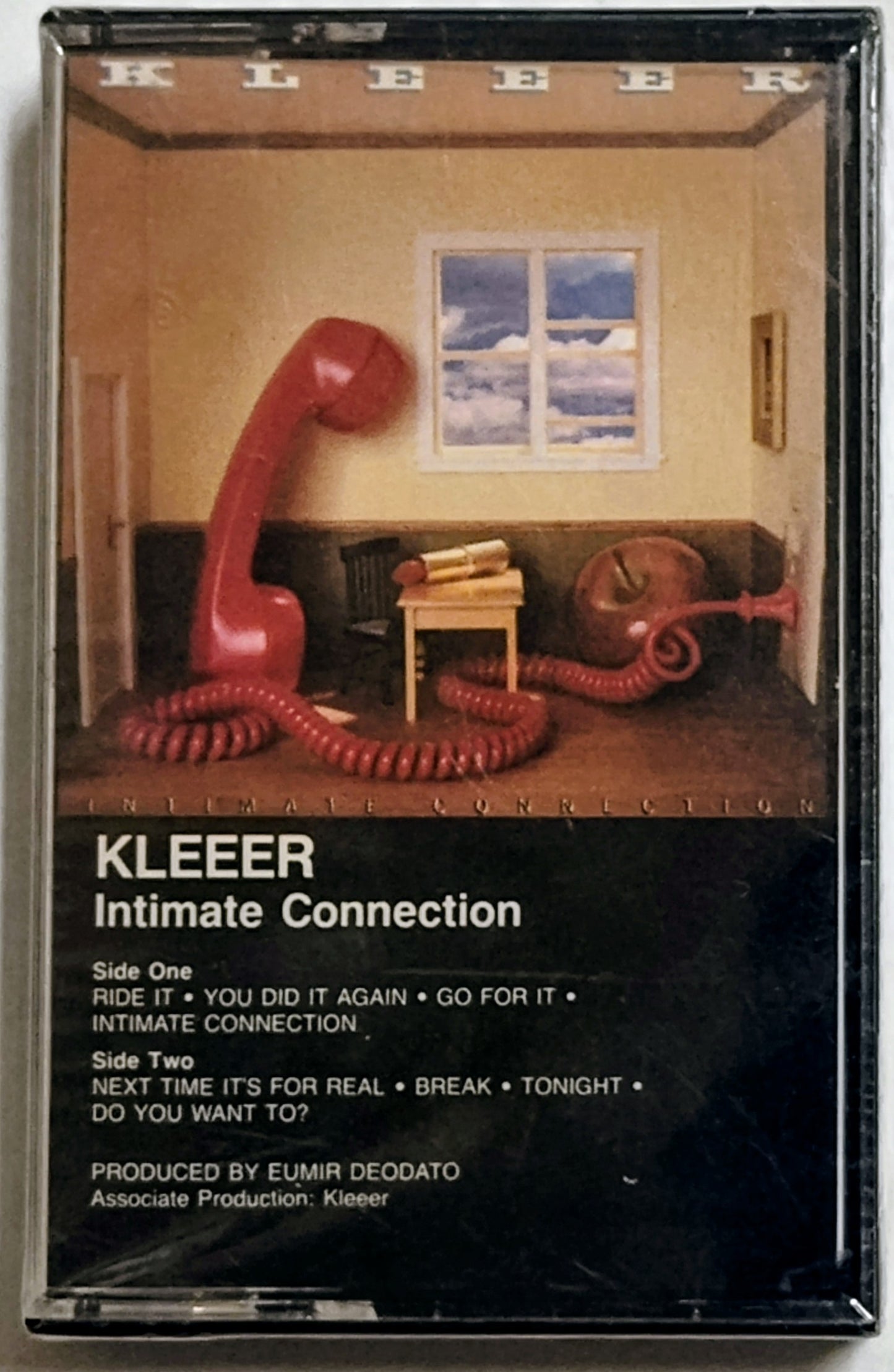 Kleeer - “Intimate Connection” - CASSETTE TAPE NM/M (Sealed; *see notes) TINY hole in cellophane on upper left corner of cover)