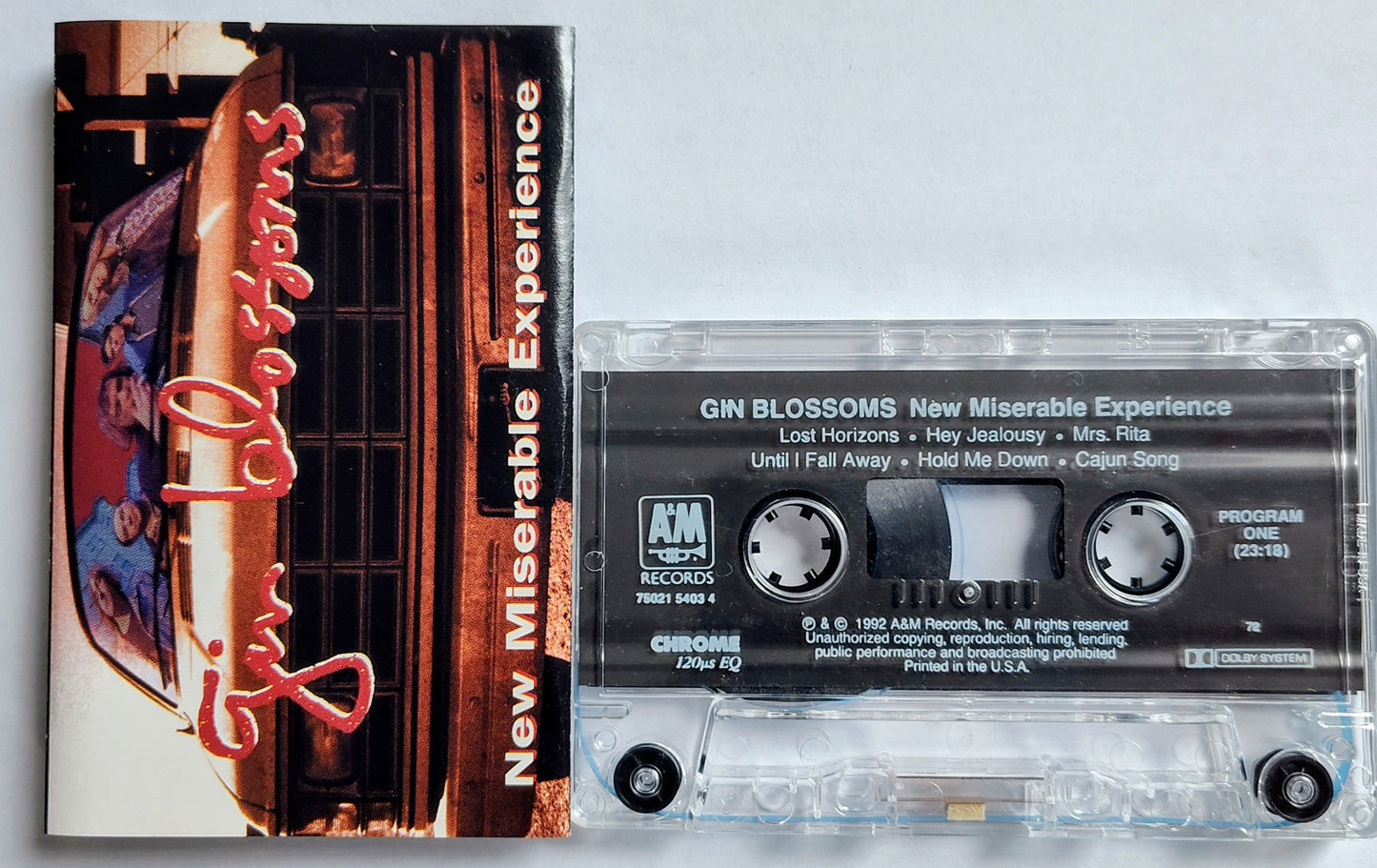 Gin Blossoms - "New Miserable Experience" - CASSETTE TAPE VG+/VG+ *🚨*