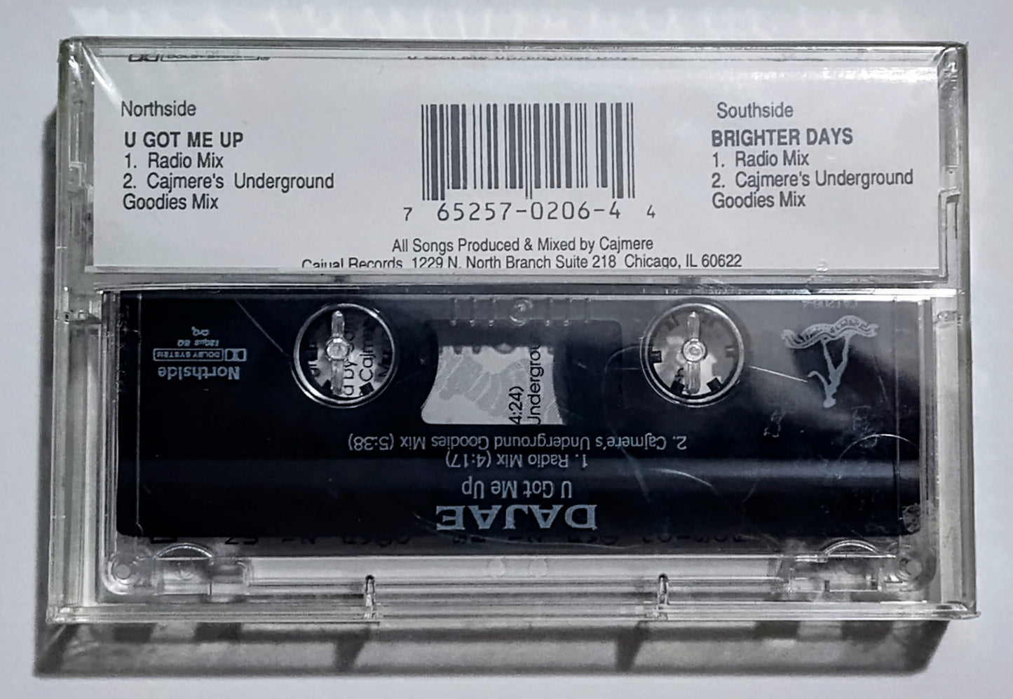 Dajae - "U Got Me Up/ Brighter Days EP" - CASSETTE TAPE NM/M (Sealed; large tear in cellophane)