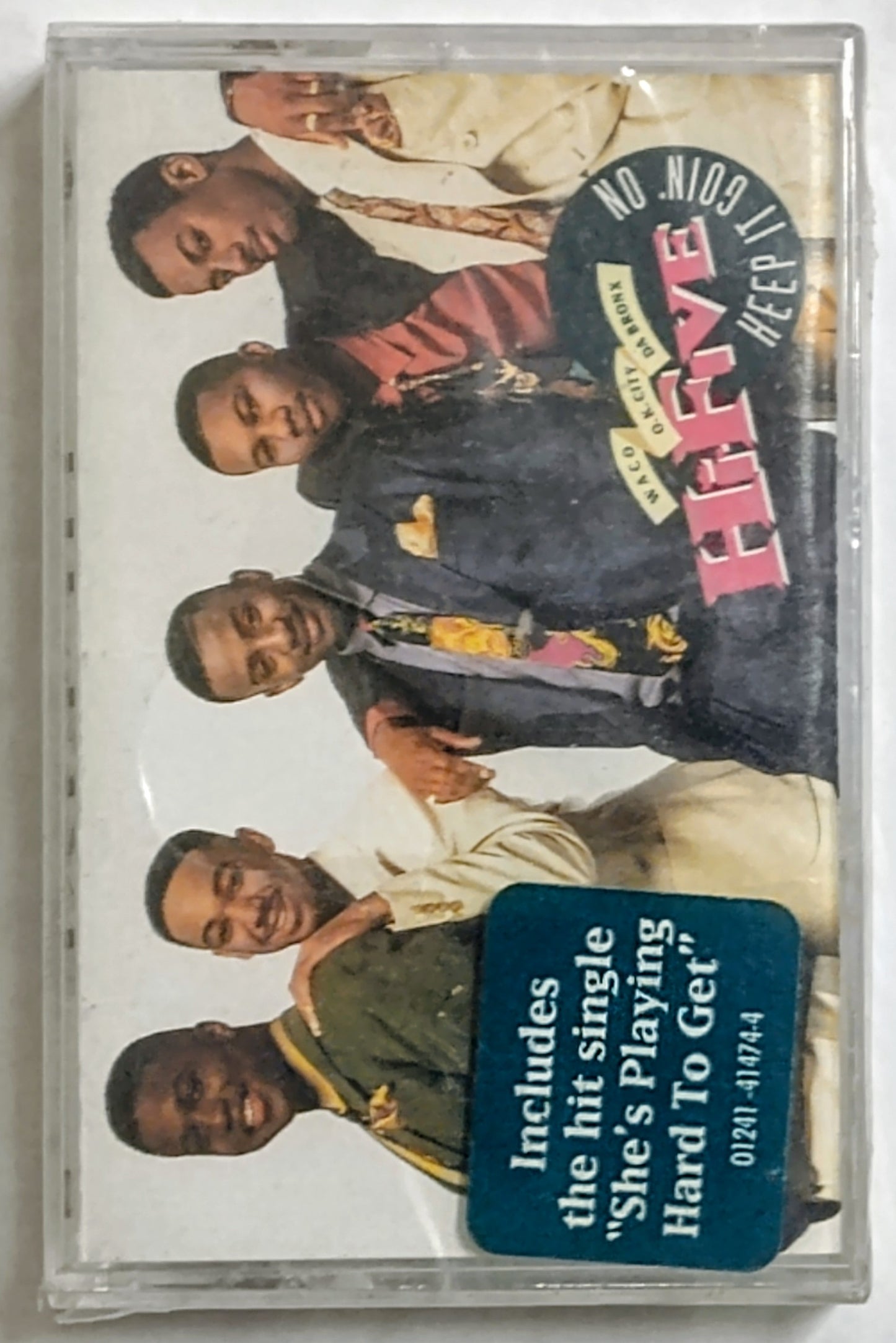 Hi-Five - “Keep It Goin’ On” - CASSETTE TAPE NM/M (Sealed with hype sticker; 2 large holes in cellophane)