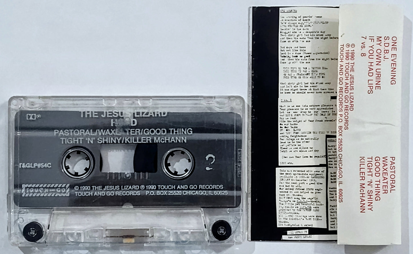 Jesus Lizard, The - “Head” - CASSETTE TAPE VG/G+
