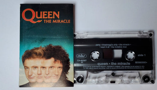 QUEEN - "The Miracle" - CASSETTE TAPE (Columbia House; DOLBY HX PRO) VG+/VG+