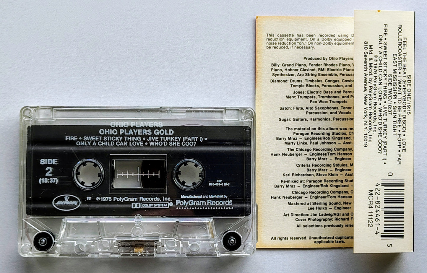 Ohio Players - “Ohio Players Gold” - CASSETTE TAPE VG+/VG+ *⭐*
