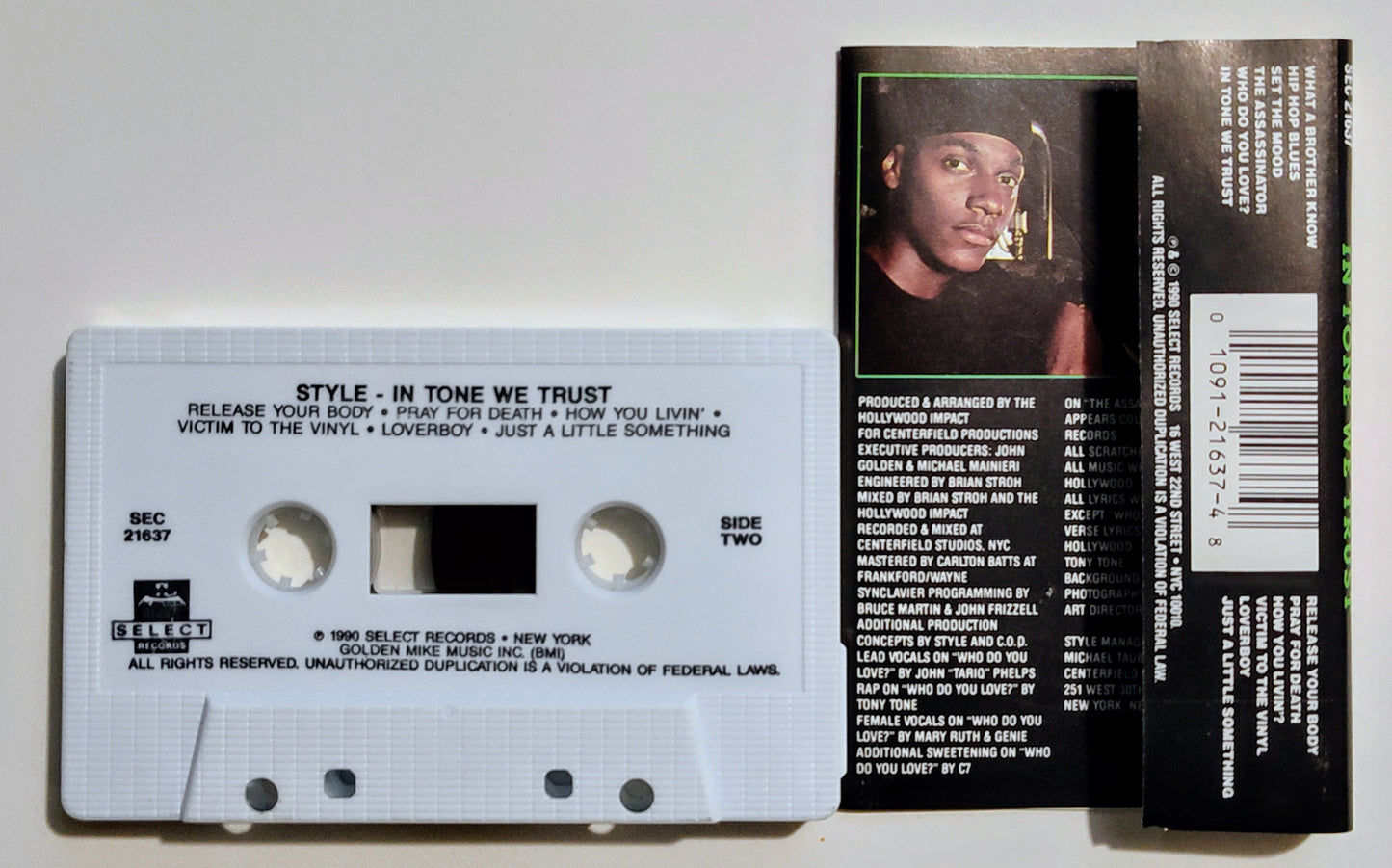 Style - "In Tone We Trust" - CASSETTE TAPE VG+/VG+
