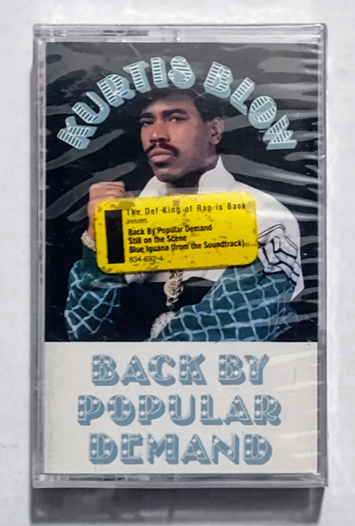 Kurtis Blow - “Back By Popular Demand” - CASSETTE TAPE M/M (Sealed with hype sticker; scratchy cellophane)