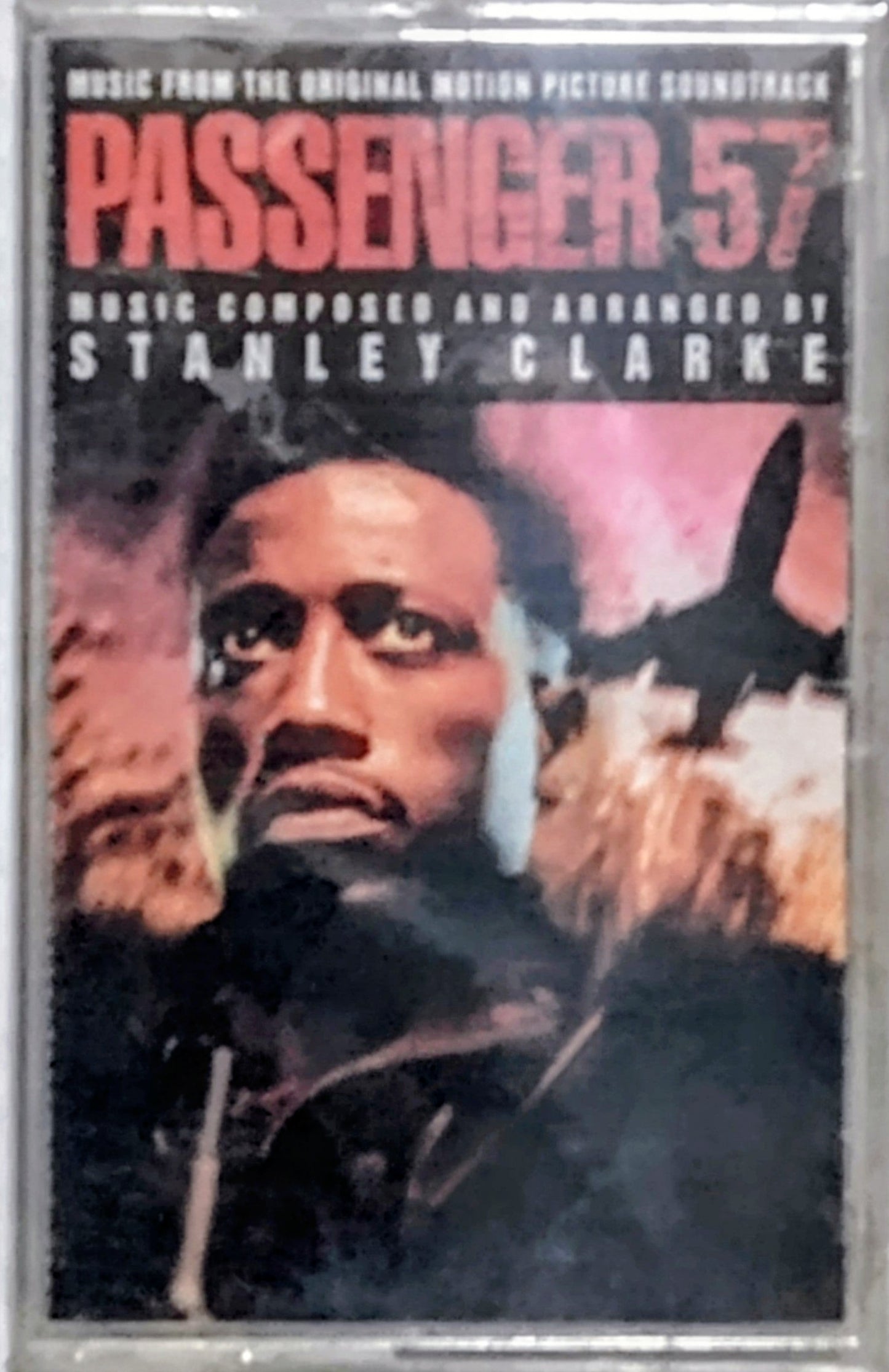 Stanley Clarke - “Passenger 57 Soundtrack” - CASSETTE TAPE NM/M (Sealed; shelf wear)