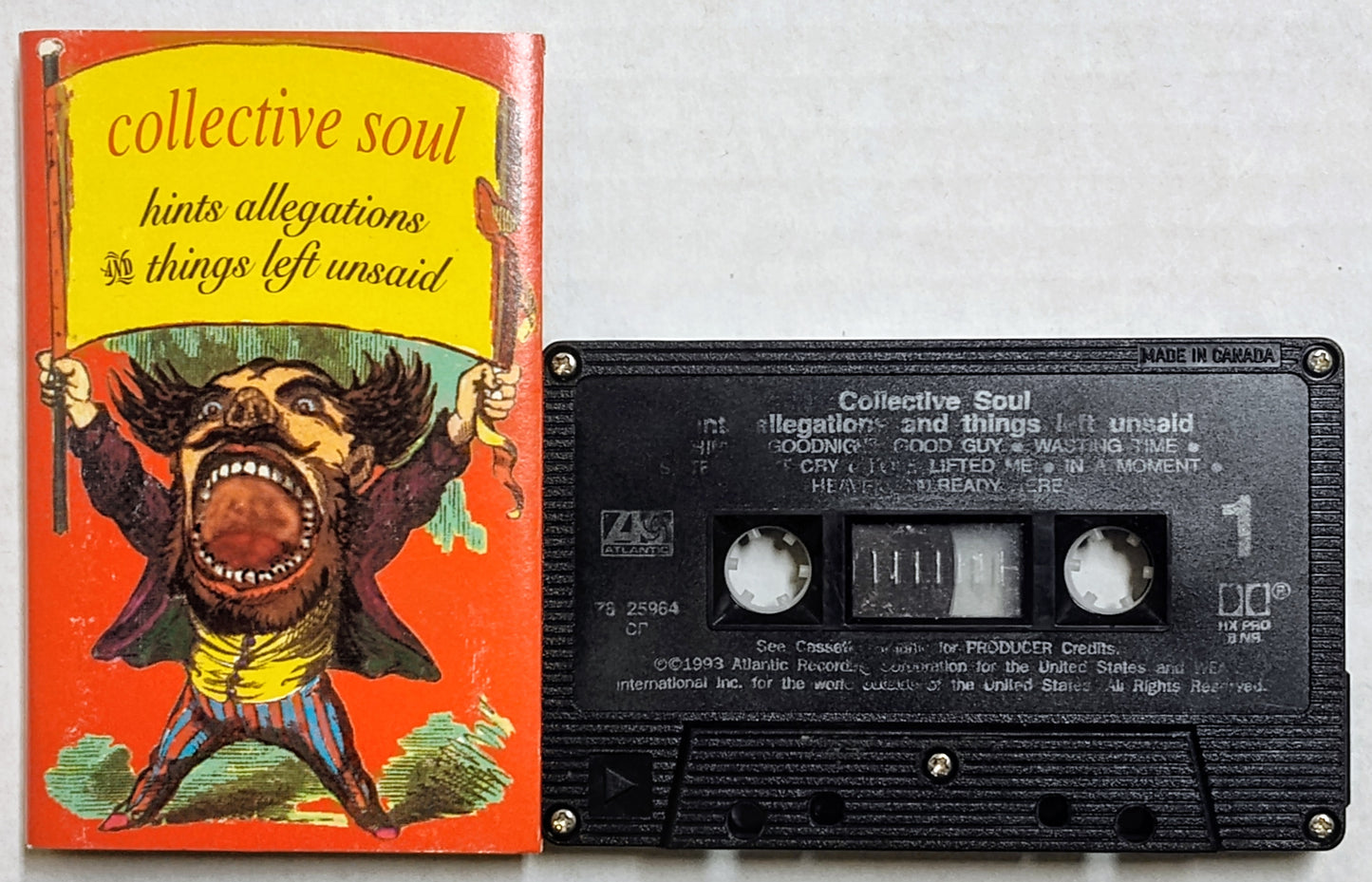 Collective Soul - “Hints Allegations And Things Left Unsaid” - CASSETTE TAPE VG/G+ *🚨*