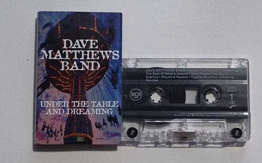 Dave Matthews Band - "Under The Table And Dreaming" - CASSETTE TAPE (DOLBY) VG+/VG+