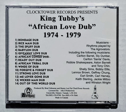 King Tubby - "King Tubby's African Love Dub 1974-1979" - INDIE COMPACT DISC NM/NM