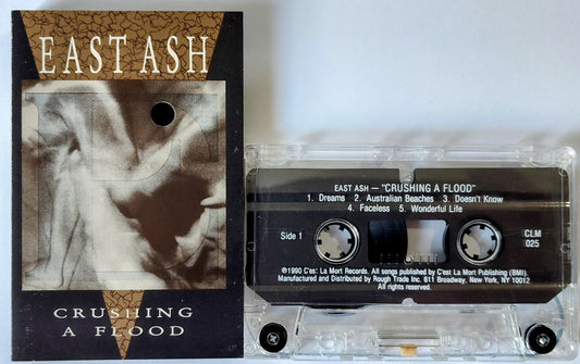 East Ash - “Crushing A Flood” - INDIE CASSETTE TAPE G+/VG+ (Hole punch in cover) *🚨*