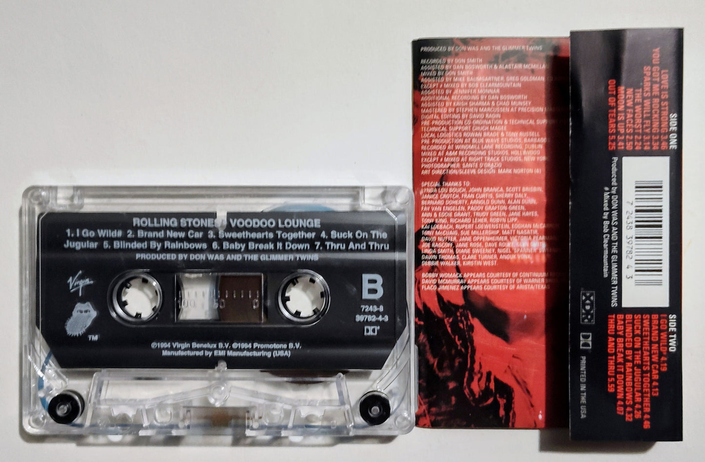 Rolling Stones - "Voodoo Lounge" - CASSETTE TAPE (XDR; DOLBY) VG+/VG+