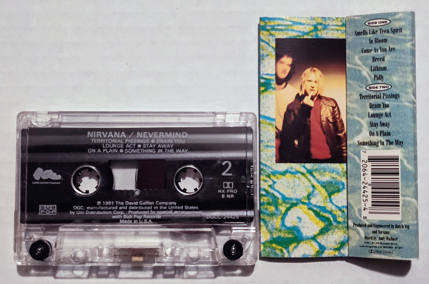 Nirvana - “Nevermind” - CASSETTE TAPE VG/G+*
