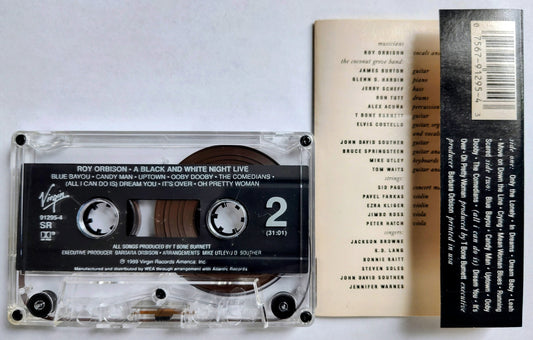 Roy Orbison - “ Black And White Night Live” - CASSETTE TAPE VG+/VG+