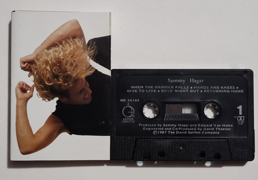 Sammy Hagar - "The One That Eddie Van Halen Plays Bass On" - CASSETTE TAPE (Canada; Black shell; DOLBY HX PRO B NR) VG/VG+ (Torn inner j card)