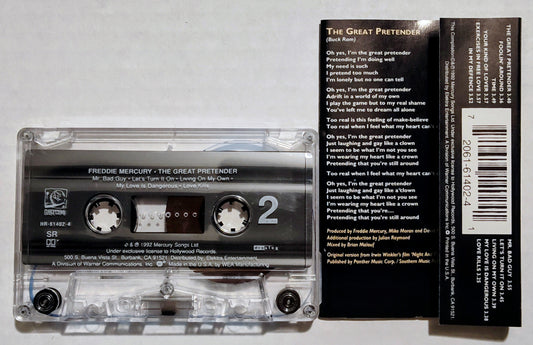 Freddie Mercury - “The Great Pretender” - CASSETTE TAPE VG+/VG+