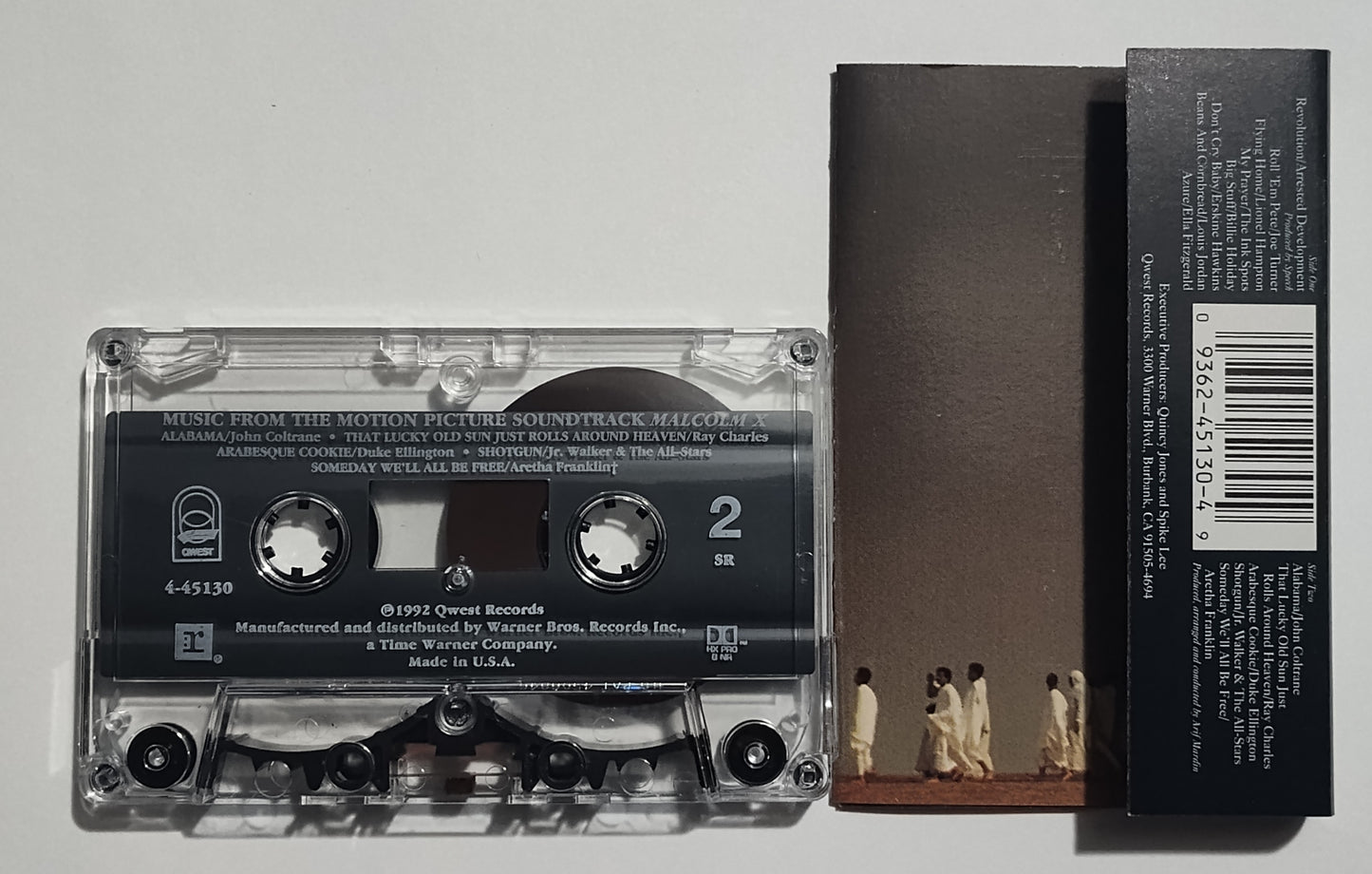 Various Artists - "Malcolm X Soundtrack" - CASSETTE TAPE (DOLBY HX PRO B NR) VG+/VG+