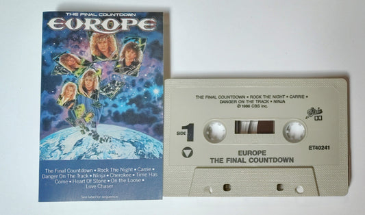Europe - "The Final Countdown" - CASSETTE TAPE (DOLBY) VG+/VG+