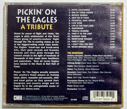 Various Artists - “Pickin’ On The Eagles - A Tribute (Compilation)” - COMPACT DISC VG+/VG *🌝*