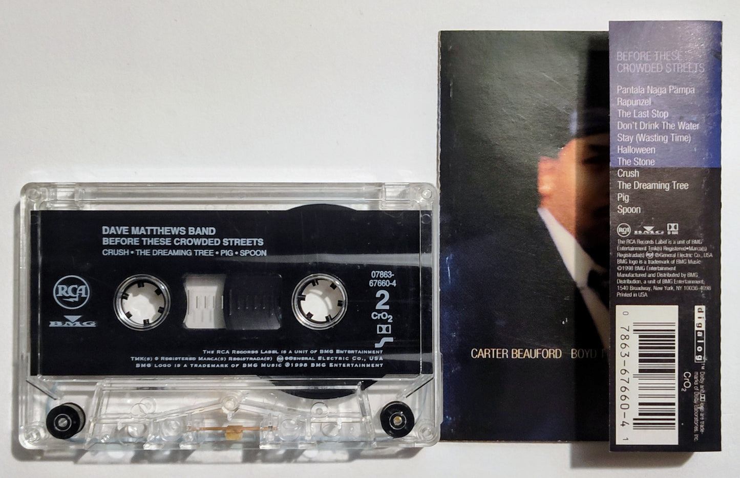 Dave Matthews Band - "Before These Crowded Streets" - CASSETTE TAPE (Chrome/DOLBY) VG/VG