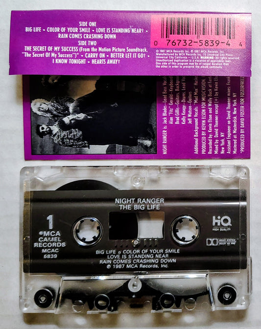 Night Ranger - “Big Life” - CASSETTE TAPE VG+/VG+