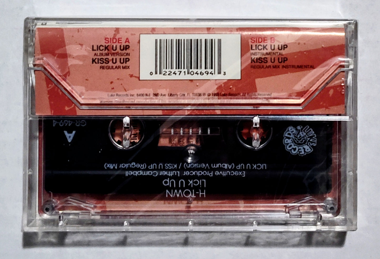 H-Town - “Lick U Up” - CASSETTE TAPE (Maxi) M/M (Sealed)