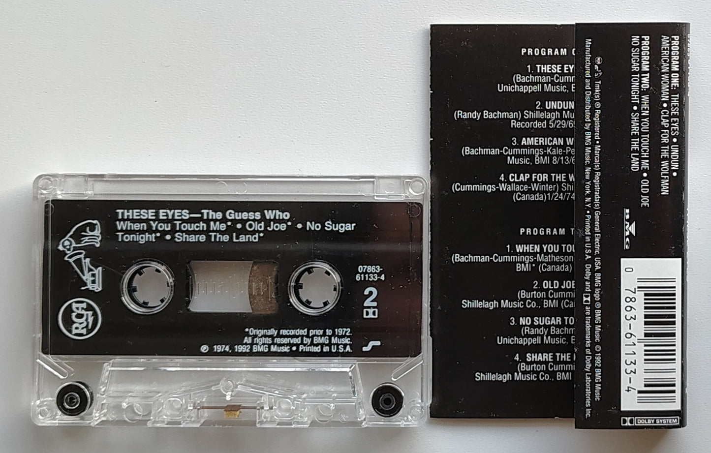 Guess Who, The - “These Eyes” - CASSETTE TAPE VG+/VG+