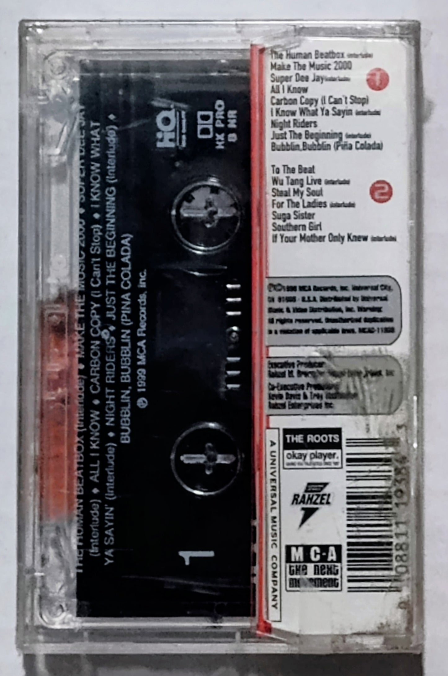 Rahzel (The Roots/ “The Human Beatbox”) - “Make The Music 2000” - CASSETTE TAPE NM/M (Sealed; holes in cellophane; shelf wear/cracked case)