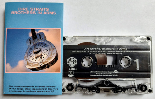 Dire Straits - “Brothers In Arms” - CASSETTE TAPE VG+/VG+
