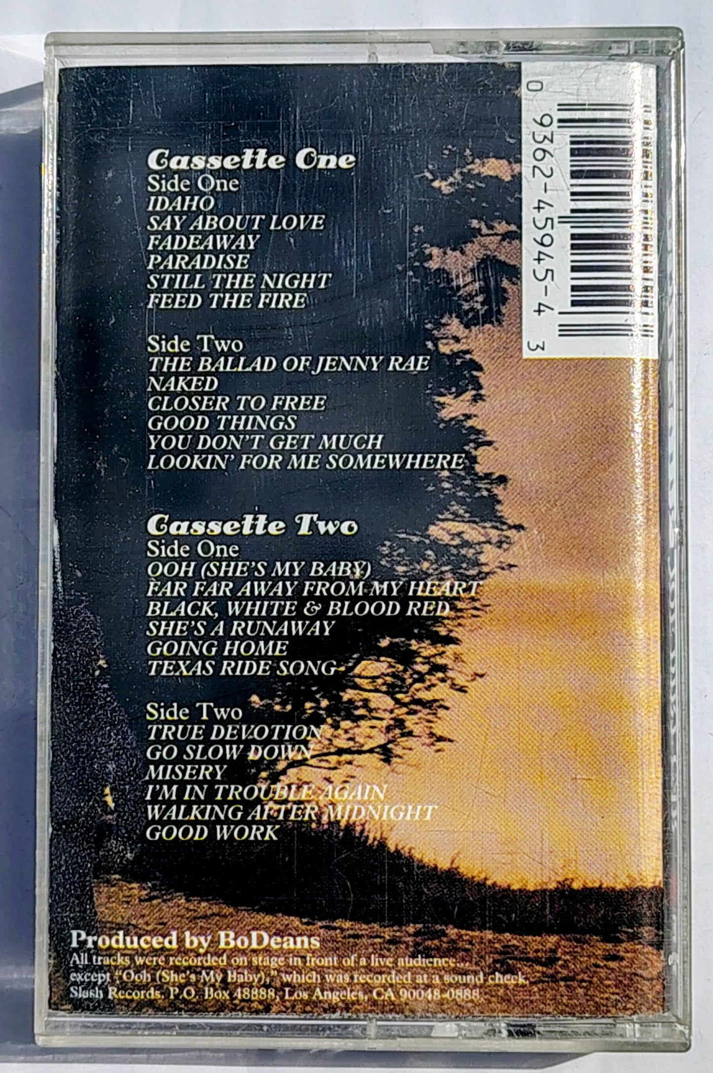 Bodeans - “Joe Dirt Car” - CASSETTE TAPE (2x) VG+/VG+