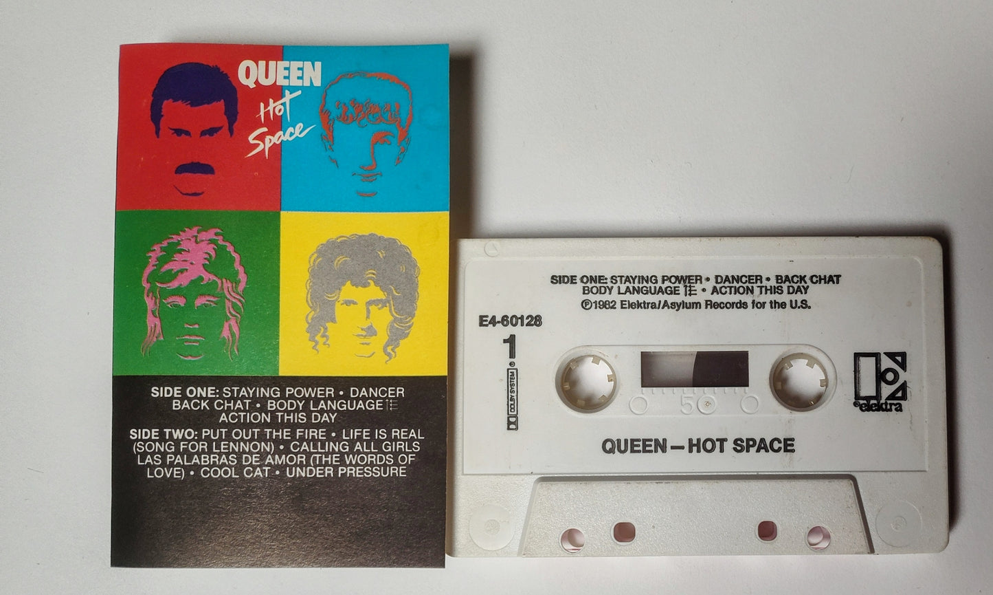 Queen - "Hot Space" - CASSETTE TAPE (DOLBY; No Bar code) VG/VG