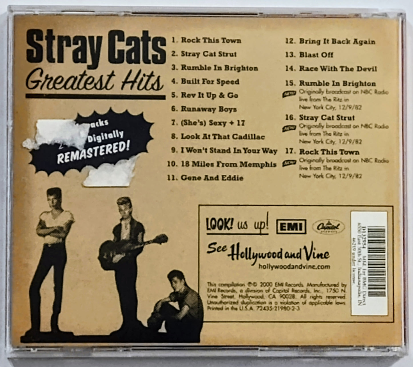 Stray Cats - “Greatest Hits” - COMPACT DISC VG+/VG
