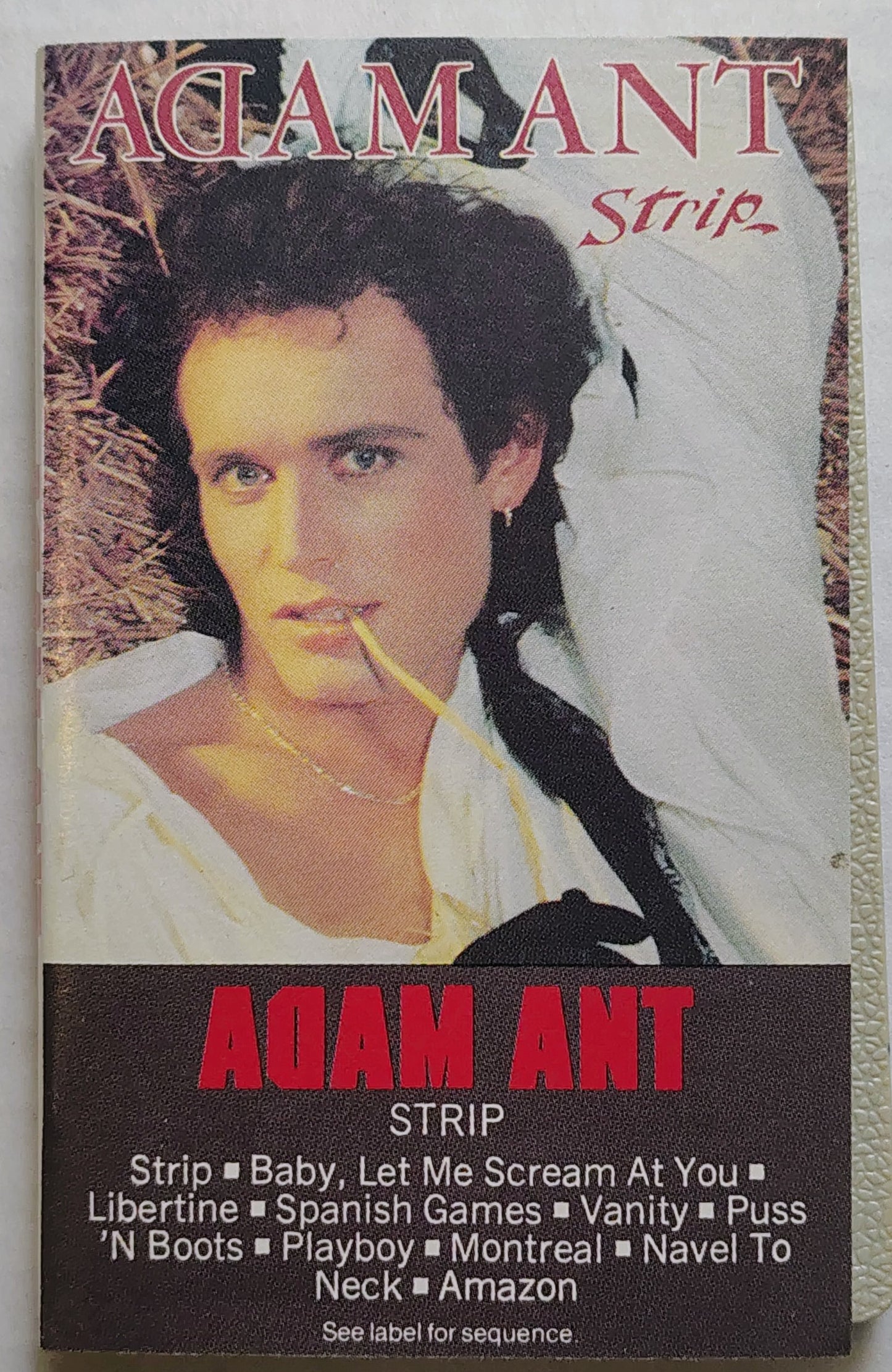 Adam Ant - “Strip” - CASSETTE TAPE VG/VG