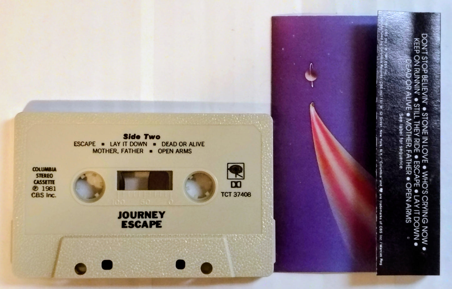 Journey - "Escape" - CASSETTE TAPE VG+/VG+