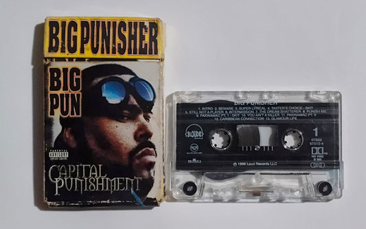 Big Punisher - "Capital Punishment" - CASSETTE TAPE (DOLBY HX PRO B NR; Cigarette Flip-top box case) G/VG+