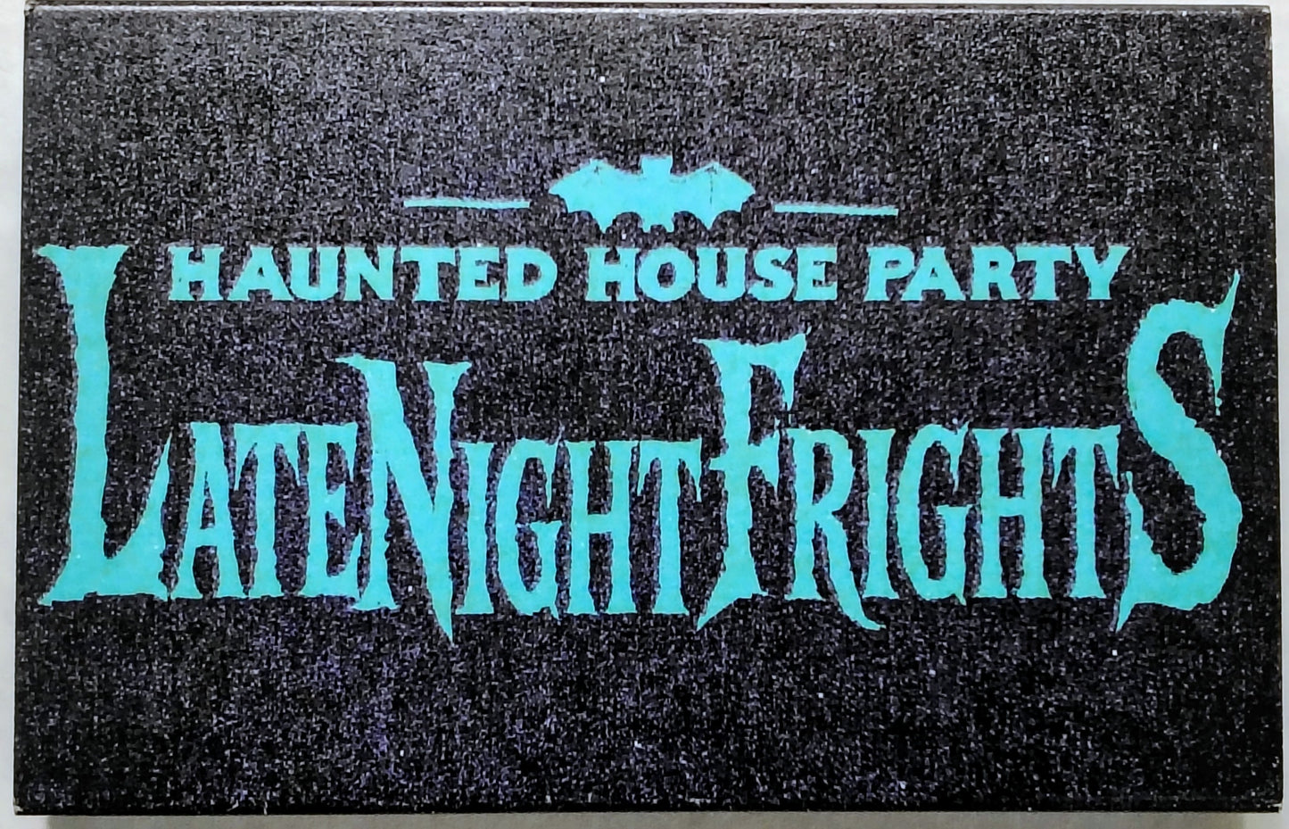 Haunted House Party 2025 (Strange Daisy Records' Annual Halloween Hip-Hop instrumental mix) - "Late Night Frights" - INDIE CASSETTE TAPE  NM/NM (In slipcase; Played 1x; Glows in blacklight, revealing spooky art!!!)