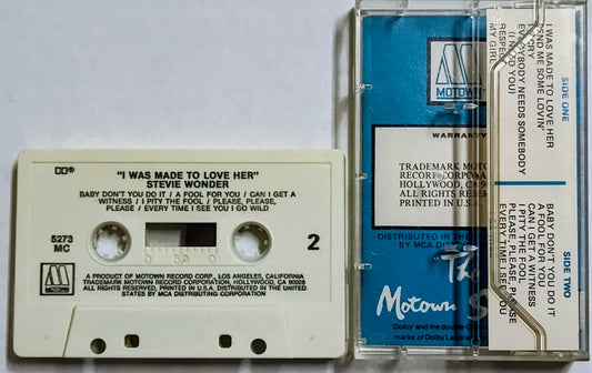 Stevie Wonder - “I Was Made To Love Her” - CASSETTE TAPE VG+/VG+