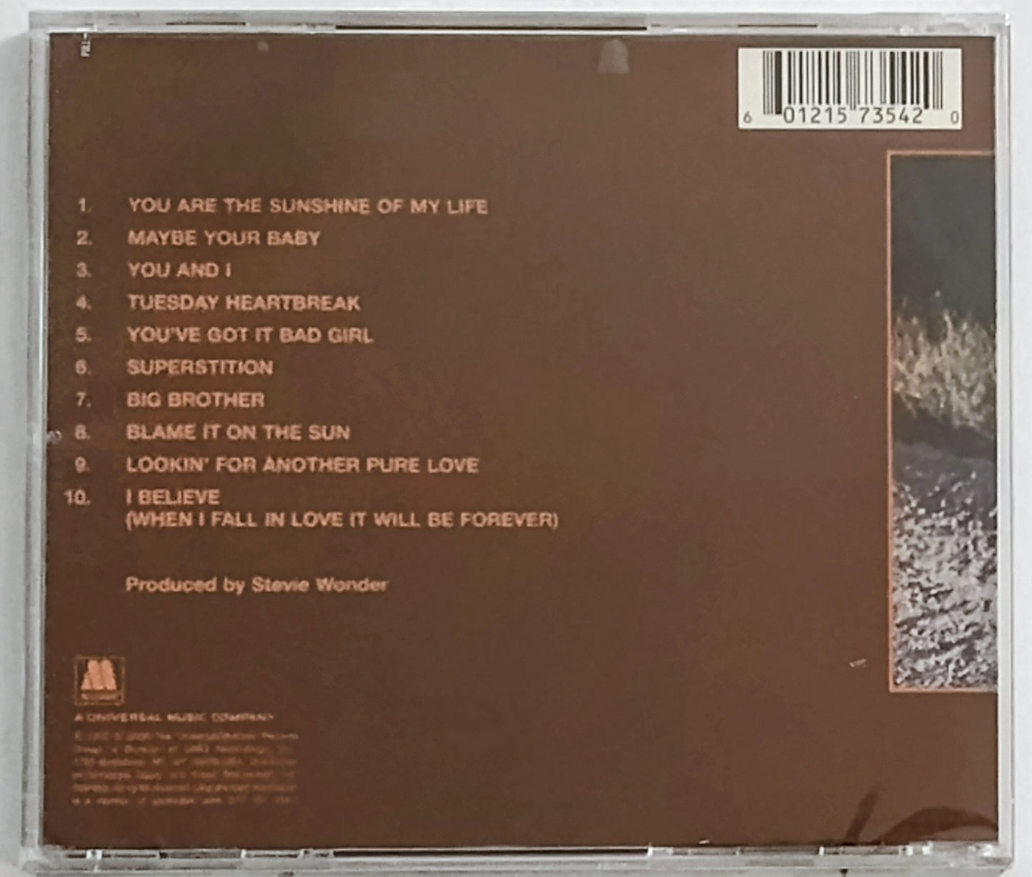 Stevie Wonder - “Talking Book” - COMPACT DISC NM/M (Sealed; tear in cellophane)